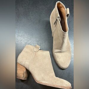 Madewell Size 8 The Billie Tanner Suede Ankle Boots